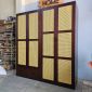 Hệ tủ quần áo 200x55x200cm gỗ cao su TQA6807