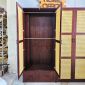 Hệ tủ quần áo 200x55x200cm gỗ cao su TQA6807