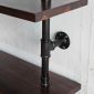 Kệ ống nước sắt gỗ tràm treo áp tường 80x25x220cm - PPF001