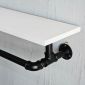 Giá treo khăn ống nước 110x20cm gỗ cao su KPT68044
