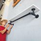 Giá treo khăn ống nước 110x20cm gỗ cao su KPT68044