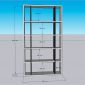 Kệ sách 5 tầng 90x25x160cm gỗ cao su KS68338