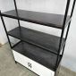 Kệ trưng bày có ngăn tủ 100x35x190cm gỗ cao su KS68273