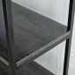Kệ trưng bày có ngăn tủ 100x35x190cm gỗ cao su KS68273
