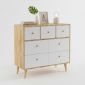Tủ đồ phòng ngủ 90x45x80cm gỗ cao su TQA68071