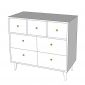 Tủ đồ phòng ngủ 90x45x80cm gỗ cao su TQA68071