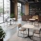 Bàn cafe 60x60cm gỗ plywood vân giả đá CFD68276