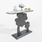 Bàn console DOULUCK 120x30x85cm mặt đá chân sắt CST070
