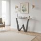 Bàn console 120x30x85cm mặt đá chân sắt sơn tĩnh điện CST072