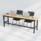 Bàn cụm 2 người 220x50cm gỗ thông chân sắt lắp ráp SPD68249