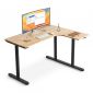 Bàn làm việc chữ L 120x100cm gỗ cao su hệ TIO HBTO037