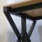 Bàn họp di động 160x80cm gỗ plywood chân chữ K FOS020
