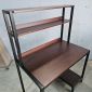 Bàn máy tính liền kệ 100x60x140cm gỗ cao su FD68079