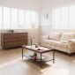 Bàn sofa 2 tầng khung sắt gỗ tràm TT68148