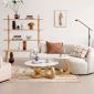 Bộ bàn sofa đôi mặt đá chân sắt TT68307