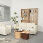 Bộ bàn sofa đôi phòng khách bằng gỗ cao su TK123