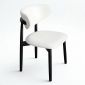Ghế ăn gỗ Ash nệm bọc da simili GCF312