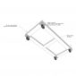 Kệ để hồ thủy sinh di động 80x40cm gỗ cao su KTB68231