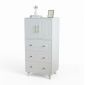 Tủ để đồ phòng ngủ 60x45x120cm gỗ cao su TQA68072
