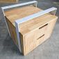 Tủ treo bàn 2 ngăn 40x30x37cm gỗ cao su TCN68074