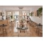 Bàn cafe tròn 60x60cm gỗ plywood vân giả đá CFD68277