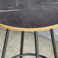 Bàn cafe tròn 60x60cm gỗ plywood vân giả đá CFD68277