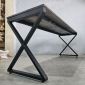 Bàn cụm 2 người 200x60cm gỗ cao su hệ XConcept HBXC054
