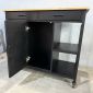 Kệ bếp di động FENIX 105x50x95cm gỗ cao su KB68067