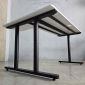 Bàn góc L 140x100cm gỗ tràm chân sắt hệ TIO HBTO039