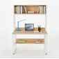 Bàn liền kệ sách 120x60x165cm gỗ cao su FD68080