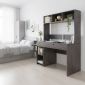 Bàn làm việc liền kệ sách 120x60x160cm gỗ cao su FD68053 Bàn làm việc liền kệ sách 120x60x160cm gỗ cao su FD68053