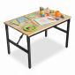 Bàn học trẻ em gấp gọn 80x50cm gỗ cao su PSD043