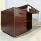 Bàn làm việc ZETA 160x60cm gỗ cao su chân CONE BD68152