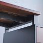 Bàn làm việc gác tủ 180x70cm gỗ tự nhiên hệ TIO HBTO038