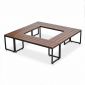 Combo 4 cái ghế băng dài 120x35cm gỗ cao su CBGB001