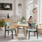 Ghế ăn gỗ Ash nệm bọc vải GCF313