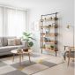 Kệ sách áp tường 84x28x180cm gỗ cao su KS68267
