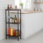 Kệ gia vị 3 tầng Tiny 40x20x85cm gỗ cao su KDGV001