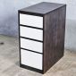 Tủ cá nhân 4 ngăn kéo 60x35x75cm gỗ cao su TCN68079