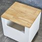 Ghế hồ sơ di động 45x40x40cm gỗ cao su GNHS001
