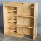 Tủ giấu tiền khóa từ 75x35x120cm gỗ cao su GITI001