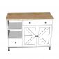 Bàn đảo bếp 104x41x80cm gỗ cao su KISL008