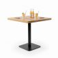 Bàn cafe vuông 70x70cm gỗ cao su CFD68279