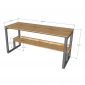 Bàn học 2 chỗ ngồi liền kệ 160x60cm gỗ cao su FD68083