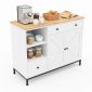Bàn đảo bếp 104x41x80cm gỗ cao su KISL007