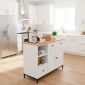 Bàn đảo bếp 104x41x80cm gỗ cao su KISL008