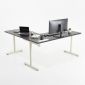 Bàn góc L có hộp điện 160x160cm gỗ tràm hệ TIO HBTO045