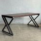 Bàn làm việc 180x80cm gỗ tràm chân chữ X GD68112