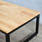 Bàn ngồi bệt gỗ cao su chân sắt lắp ráp 100x60cm SPD68153 Bàn ngồi bệt gỗ cao su chân sắt lắp ráp 100x60cm SPD68153