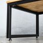 Bàn ngồi bệt gỗ cao su chân sắt lắp ráp 100x60cm SPD68153 Bàn ngồi bệt gỗ cao su chân sắt lắp ráp 100x60cm SPD68153